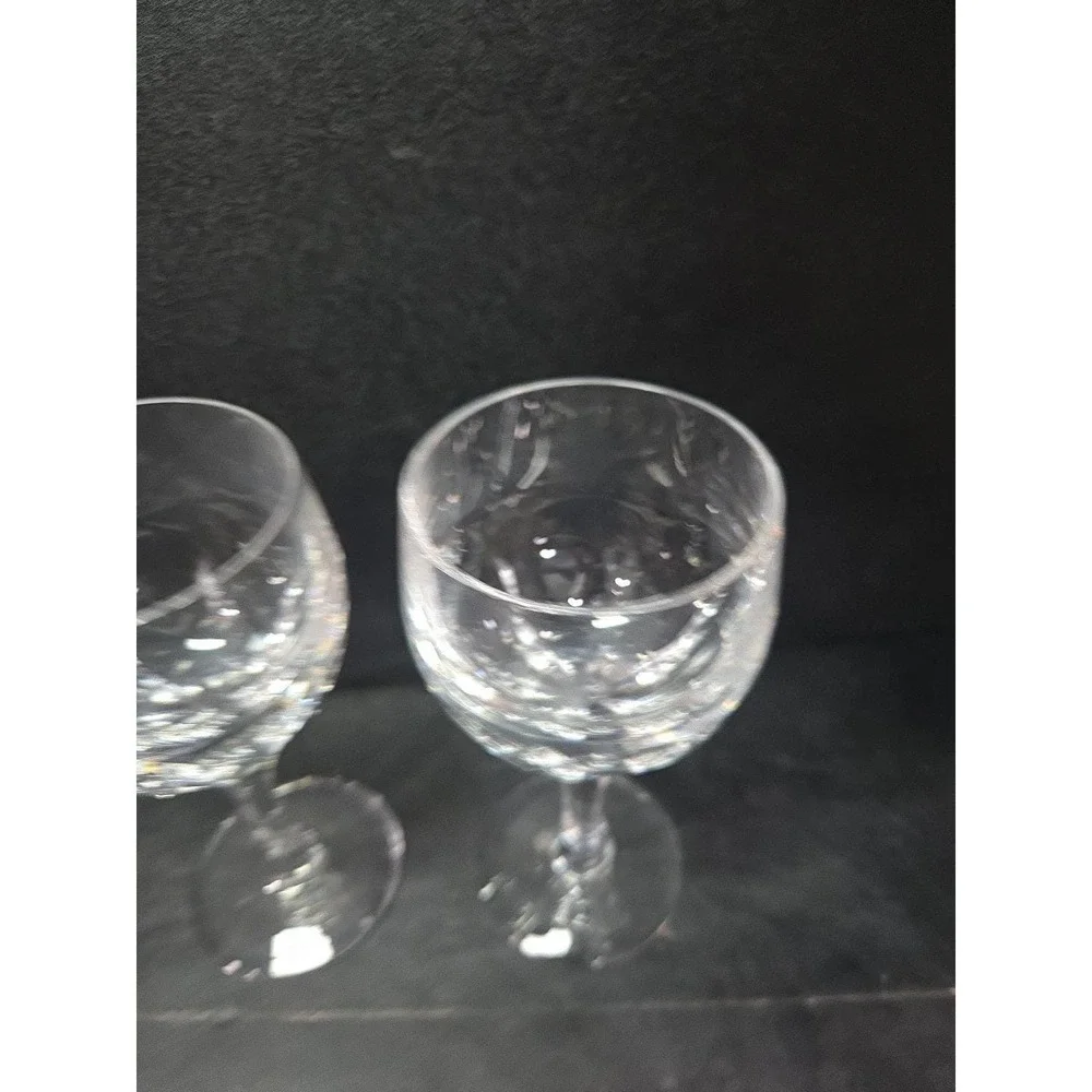 Atlantis Evora Panel Cut Crystal Glasses, Set of‎ 2, Water Glasses, Wine Glasses